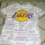 Nba  Los Angeles Lakers logo short sleeve T-shirt Photo 4