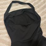 Black Halter Neck Mini Dress Photo 2