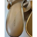 Veronica Beard  Alanis Platinum Leather Sandals - Size 11 Photo 3