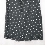 Apostrophe  Black Polka Dot Sleeveless Dress Knee Length Retro Tie Chic Large 12 Photo 4