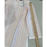 NEW Untuckit Tunic Top Women 4 Durfort Stripe 100% Cotton Preppy Travel Vacation Pink Photo 5