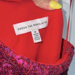 Dress the Population NWOT  Martine Sequin One Shoulder Midi Dress Photo 5