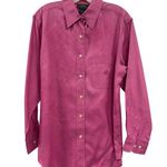 Ralph Lauren Vintage  Linen long sleeve Hot Pink women's size M Photo 0