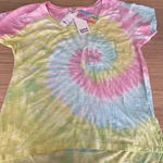 🆕Sunset Glow Pastel Tones Tie Dye Tee L🆕 Yellow Size L Photo 1