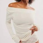 Free People NWOT Intimately Night We Met Long Sleeve Tee Seasalt Photo 2