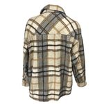 ZARA Multicolor Plaid Wool Long Sleeve Button Up Shacket Shirt Jacket Size S Photo 2