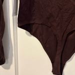 Lululemon Brown Long Sleeve Bodysuit Nulu Square Neck Photo 5