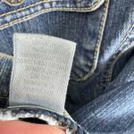 CJ Banks Stretch Cotton Embroidered 3/4 Sleeve Snap Up Jean Jacket Size X 14W Blue Photo 7