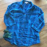 L.e.i. Plaid button up top with ruffles XL (juniors) Photo 0