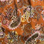 orange Paisley print Y2K baby doll‎ Tag Hard To Read Unknown Brand Size M Photo 1