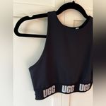 UGG  Women’s Wilmina NWOT Black Logo‎ Bralette Size Small Photo 6