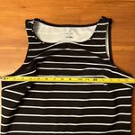 Decree Women's Black White Striped Tennis Sleeveless Top & Mini Skirt Set Large Photo 13