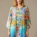 Johnny Was NWOT  Mixi Short Kaftan Fish Kimono Multicolor Dress Size S/M Photo 0