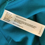 Eileen Fisher NEW T Shirt Knit Dress V Back Cap Sleeves Turquoise Blue Size XS Photo 7