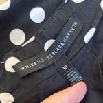 White House | Black Market  Size 10 Polka Dot Ruffle Pencil Skirt Black White Photo 4