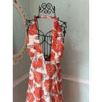 Hello Molly  6 Halter Rose Floral Midi Dress Florty Feminine Tea Garden Photo 3