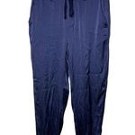 Cami NYC Navy Blue Drawstring Pull On Silk Pants XS Photo 0