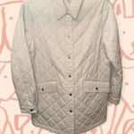 Joie  diamond quilted cotton jacket in beige Photo 0