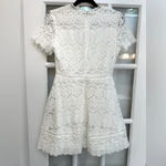 Moon River Anthropologie  White Lace Fit & Flare Boho Dress Size S Small Photo 4