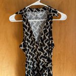 Diane Von Furstenberg  Sleeveless Geometric jumpsuit Black Tan‎ - S Small Photo 2