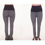 Lululemon 8 Straight-Up Pant Tri Geo Silver Spoon Black Rare THROWBACK! Photo 2