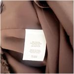 Jones New York Women’s Burnout Velvet Brown Button Down Shirt Blouse Size 12 Photo 6