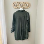 Old Navy  Long Sleeve Pullover Dress Green Sz Medium Photo 3