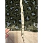 Aerie  Cropped Crewneck Women's Size XXL Camo Fleecy Boxy Green Animal Print Photo 3