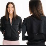 Zyia  Active Black Mesh Primo Activity Jacket Full Zip Ventilation‎ Size Small Photo 2