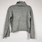 Topshop Grey Cropped Mock Neck Sweater Womens 2 Casual Boxy Fit Minimalist Fall Photo 7