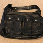 DKNY Black Leather Shoulder Bag Photo 0