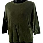 Halogen NWOT Women’s Dark Green Lightweight Crew Neck Pullover Sweater Size XL Photo 5