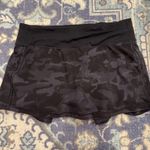 Lululemon Black and Grey Camo  Pace Rival Skirt 6 Photo 0