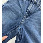 Paige Jeans Women 27 Solid Blue Denim Claudine Cropped Flare Cotton Photo 10