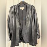 DERO by Rocco D’Amelio Black Genuine Leather Blazer Jacket Women’s Size M Size M Photo 1