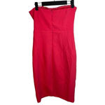 Champagne & Strawberry Embroidered Neon Strapless Dress Pink Photo 1