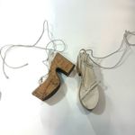 Schutz Maxima Cutout Platform clogs sandals lace up Size 7,5 Photo 1