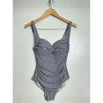Bond Eye Swimsuit Womens Australia Shaping Striped One Piece Swimwear Size 8 White Photo 1