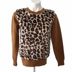 Catherine Malandrino  faux fur leopard sweater Photo 0