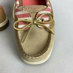 Sperry Top Sider Angelfish Boat Shoes Women 6 Leather Cream Pink Nautical Flats Photo 5