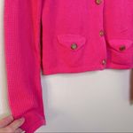 Lilly Pulitzer Y2K Lily Pulitzer Long Sleeve Pink Cardigan Waffle Knit Sweater Size Small Photo 6
