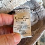 Jessica Simpson  Gray and Cream Lace Long Sleeve Top Photo 5