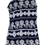 Show Me Your Mumu carter tunic vneck mini dress coverup blue floral sheer FLAW Photo 12