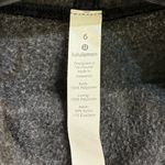 Lululemon Size 6 Go Forward Fleece Charcoal Black Pullover Cowl Neck Drawstrings Photo 2