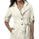 CAbi  Sandy Trench Coat #777‎ Size 4 Cotton Spandex Blend Photo 0