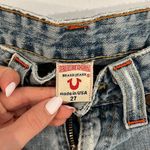 True Religion  women size 27 raw hem Jean shorts 100% cotton Photo 6