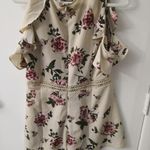 ANTHRO MINE Floral Romper L Boho Coconut Girl Cottagecore Coquette Fairy Dressy Pink Size L Photo 1