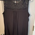 Loveappella  Lace Trim Sleeveless Top Photo 6