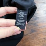 Theory • Eulia Dress black paneled lamb leather suede mock neck ponte knit Photo 9