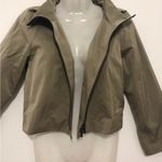 LIDA BADAY taupe lined blazer top zip up jacket women size 6 Photo 2